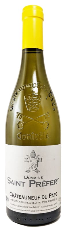 Domaine Saint Prefert Chateauneuf-du-Pape Blanc 2018 Front Bottle Shot