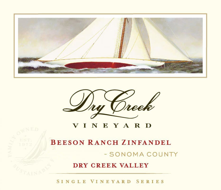 Dry Creek Vineyard Beeson Ranch Zinfandel 2018 Front Label