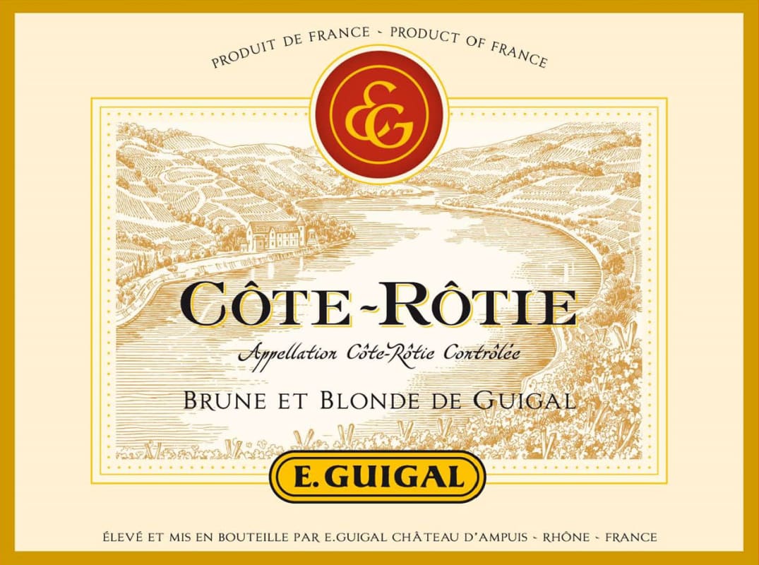 E. Guigal Cote Rotie Brune et Blonde (375ML half-bottle) 2017 Front Label