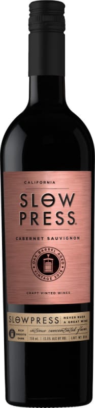 Slow Press Cabernet Sauvignon 2017 Front Bottle Shot