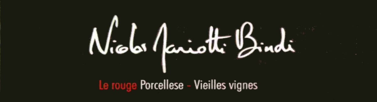 Nicolas Mariotti Bindi Porcellese Vieilles Vignes 2014 Front Label