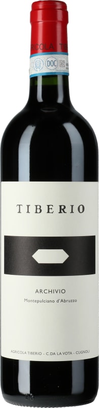 Tiberio Archivio Montepulciano d'Abruzzo 2021 Front Bottle Shot