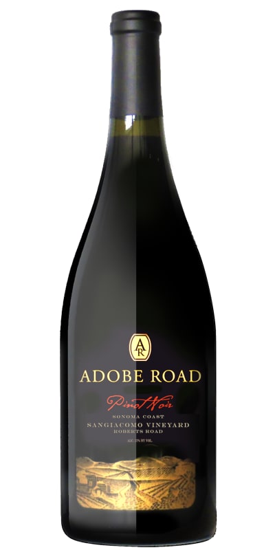 Adobe Road Sangiacomo Vineyard Pinot Noir 2017 Front Bottle Shot