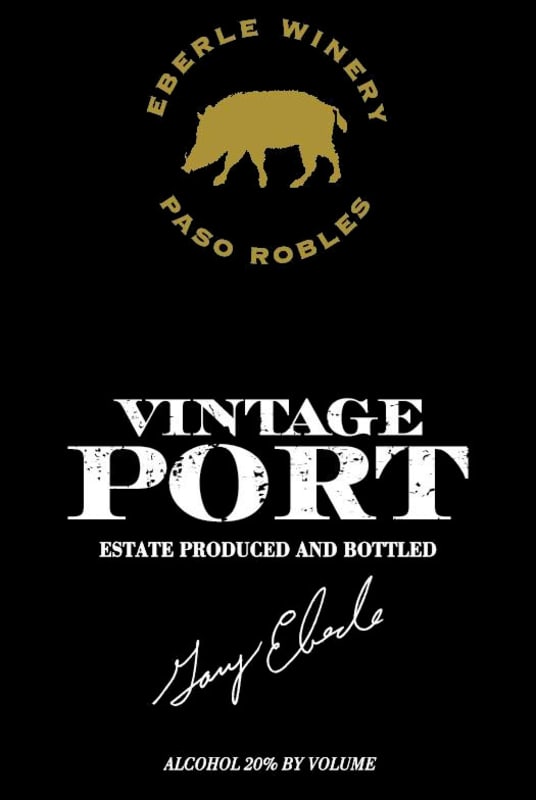 Eberle Vintage Port 2013 Front Label