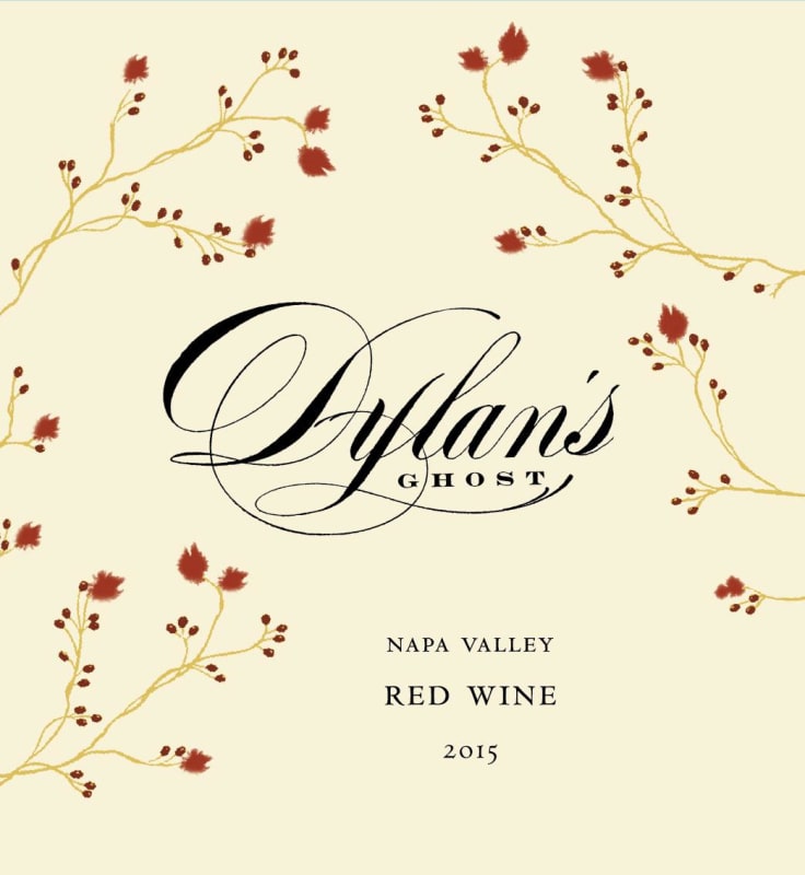 Dylan's Ghost Red Wine 2015 Front Label