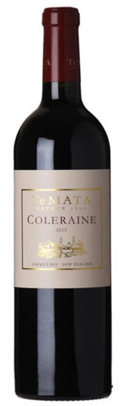 Te Mata Coleraine 2015 Front Bottle Shot