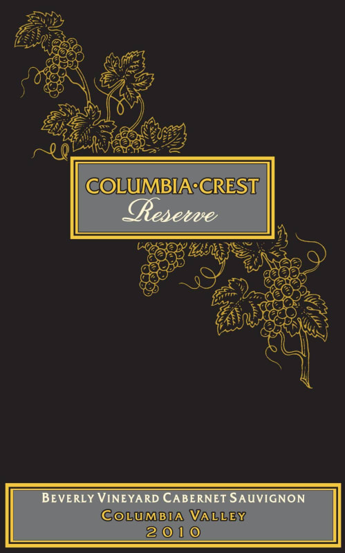 Columbia Crest Beverly Vineyard Reserve Cabernet Sauvignon 2010 Front Label