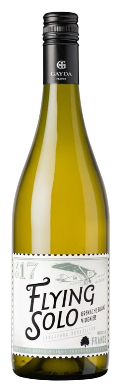 Domaine Gayda Flying Solo Grenache Blanc Viognier 2017 Front Bottle Shot