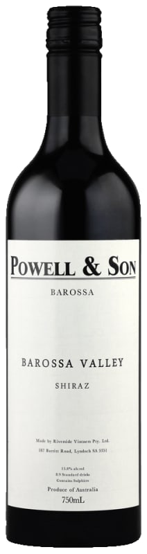 Powell & Son Barossa Valley Shiraz 2018 Front Bottle Shot