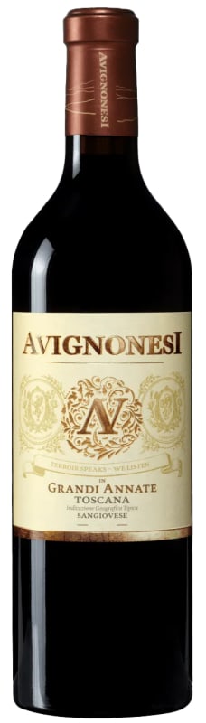 Avignonesi Grandi Annate Toscana Sangiovese 2018 Front Bottle Shot