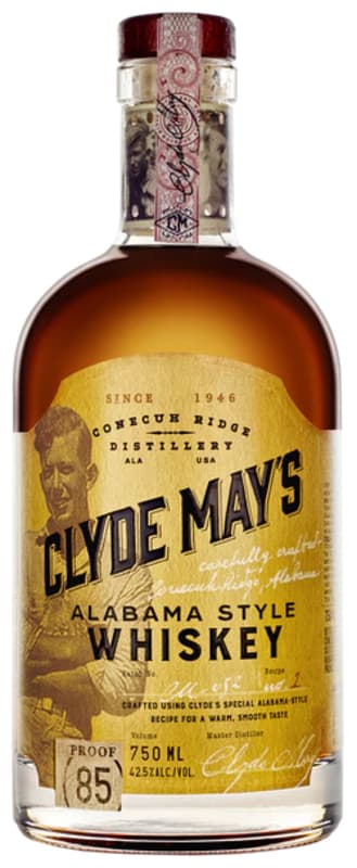 Clyde Mays Alabama Style Whiskey Front Bottle Shot