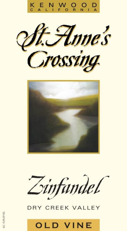 St. Anne's Crossing Old Vine Zinfandel 2014 Front Label