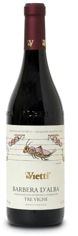 Vietti Barbera d'Alba Tre Vigne 2017 Front Bottle Shot