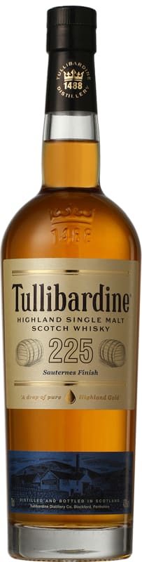 Tullibardine 225 Sauternes Finish Single Malt Scotch Whisky Front Bottle Shot