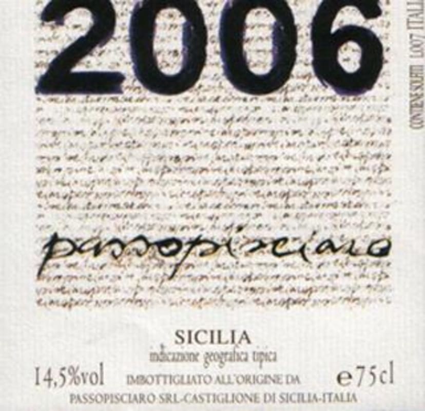 Passopisciaro Passorosso (1.5L Magnum) 2006 Front Label