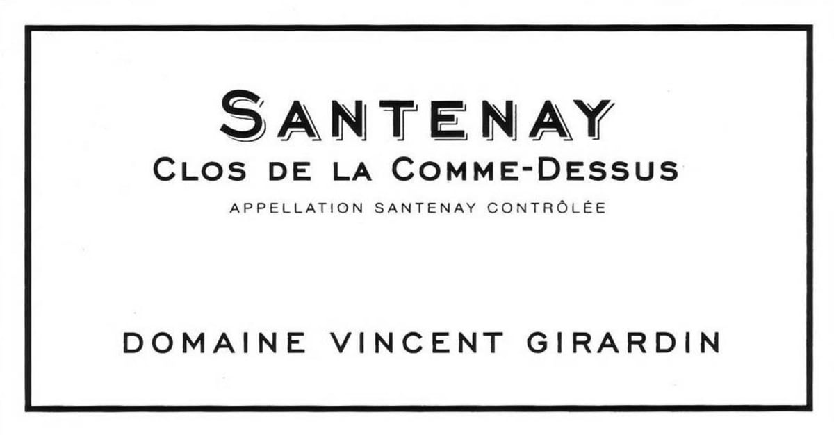 Vincent Girardin Santenay Clos de la Comme-Dessus Blanc 2013 Front Label