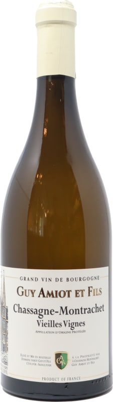 Guy Amiot Chassagne-Montrachet Vieilles Vignes Blanc 2017 Front Bottle Shot
