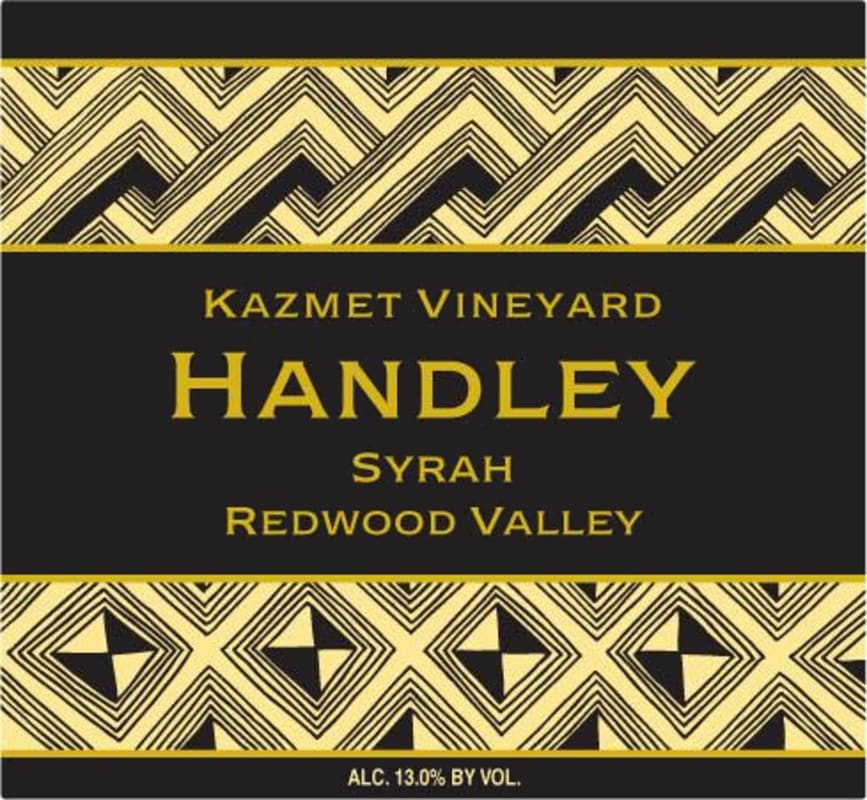 Handley Kazmet Vineyard Syrah 2017 Front Label
