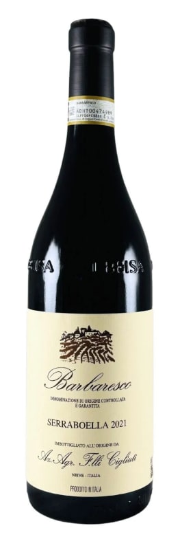Cigliuti Barbaresco Serraboella 2021 Front Bottle Shot