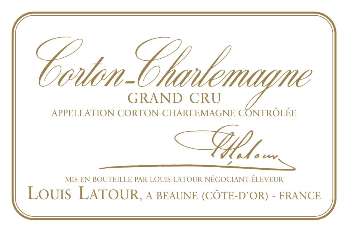 Louis Latour Corton-Charlemagne Grand Cru (375ML half-bottle) 2020 Front Label