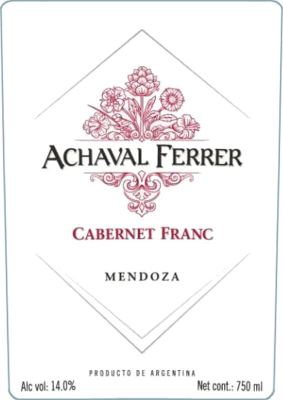 Achaval Ferrer Cabernet Franc 2015 Front Label
