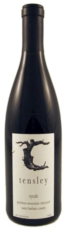Tensley Purisima Mountain Vineyard Syrah 2001 Front Bottle Shot