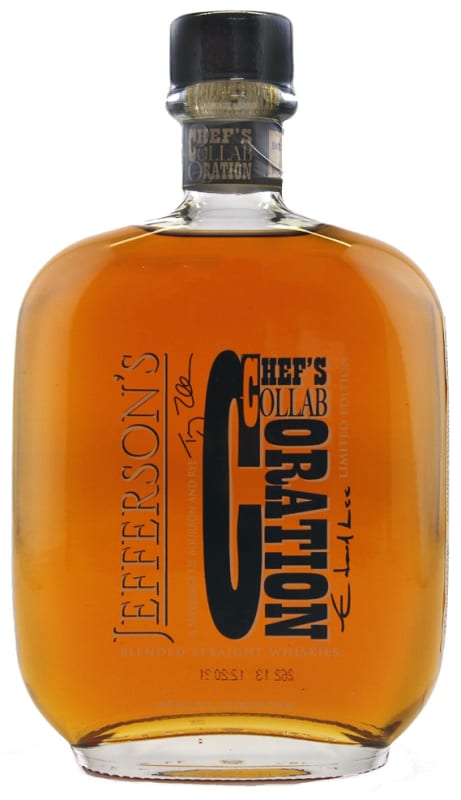 Jefferson's Chef Collaboration Straight Whiskey Front Bottle Shot