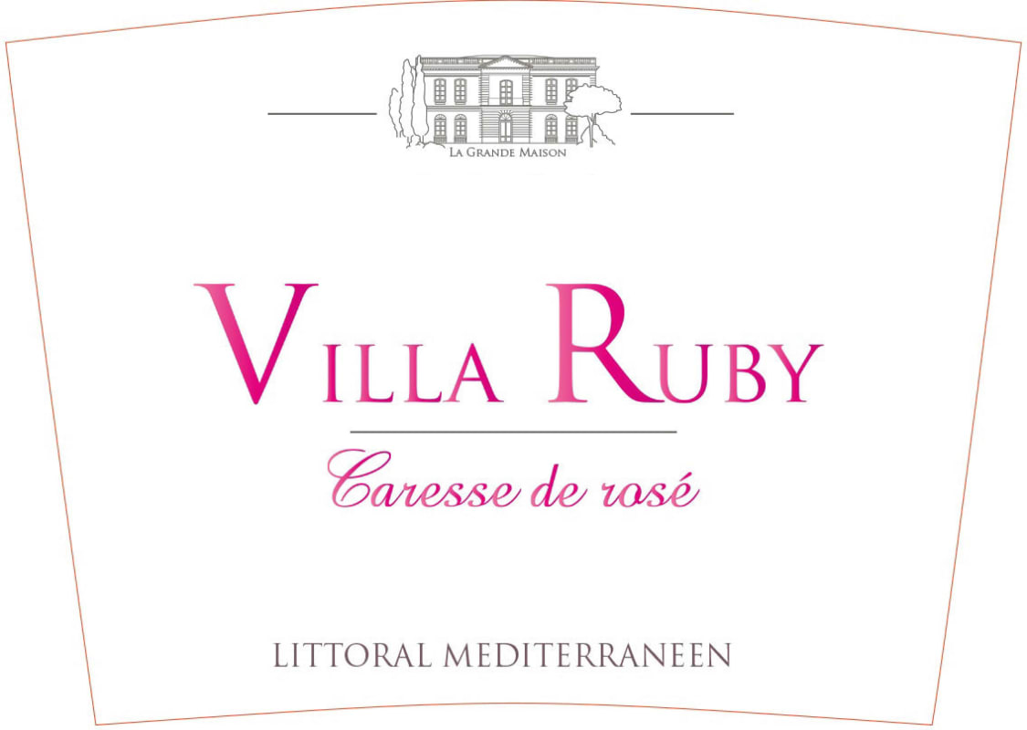 * Villa Ruby Caresse de Rose 2016 Front Label
