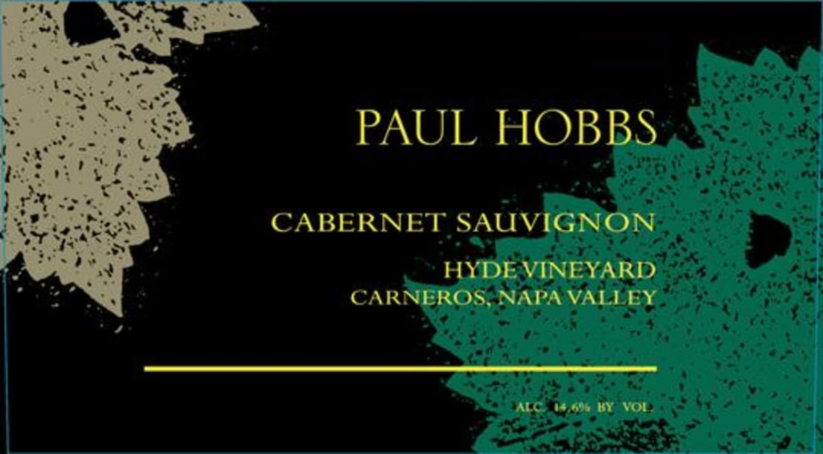 Paul Hobbs Hyde Vineyard Cabernet Sauvignon (1.5L Magnum) 1995 Front Label