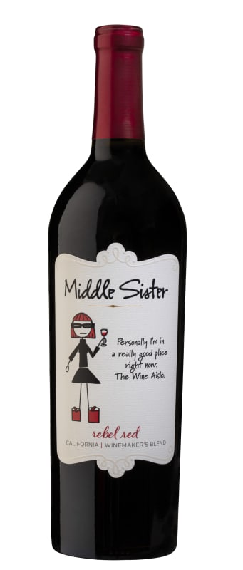Middle Sister Rebel Red Blend Front Bottle Shot