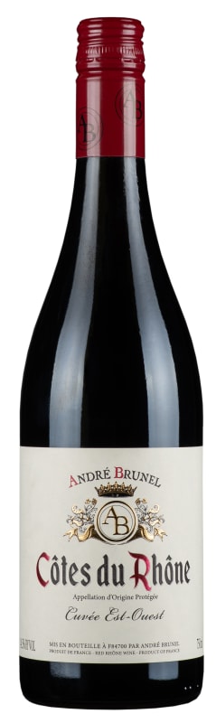 Andre Brunel Cotes du Rhone Cuvee Est-Ouest 2022 Front Bottle Shot