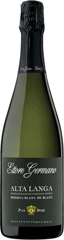 Ettore Germano Alta Langa Riserva Blanc de Blanc Pas Dose 2016 Front Bottle Shot