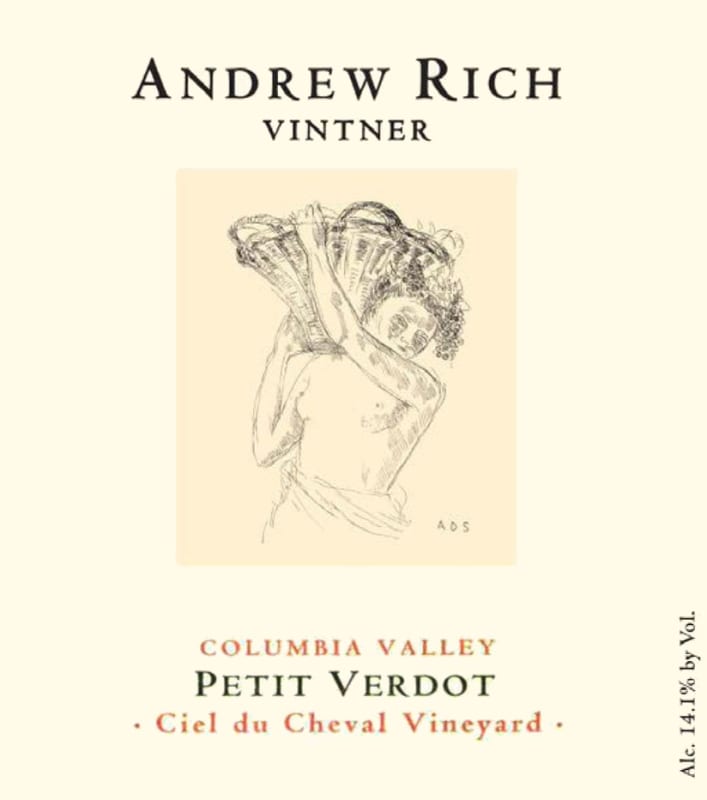 Andrew Rich Ciel du Cheval Vineyard Petit Verdot 2007 Front Label