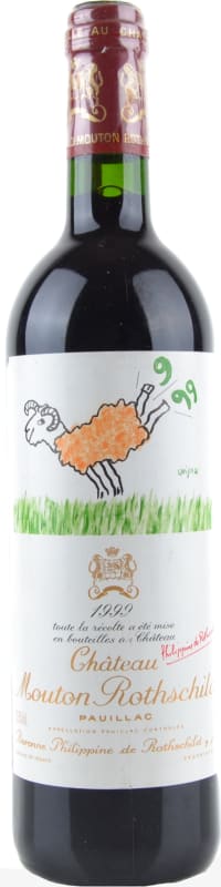 Chateau Mouton Rothschild 1999 Front Bottle Shot