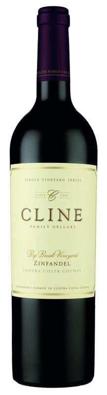 Cline Big Break Zinfandel 2017 Front Bottle Shot