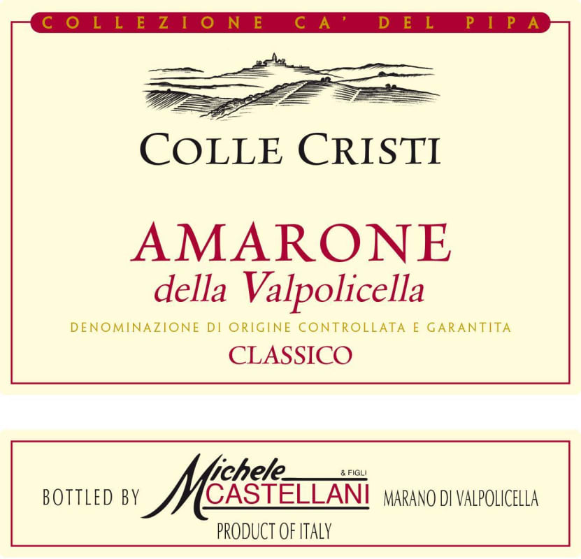 Michele Castellani Colle Christi Amarone della Valpolicella Classico 2012 Front Label