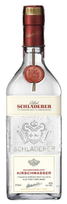 Schladerer Kirschwasser Cherry Brandy (375ML half-bottle) Front Bottle Shot
