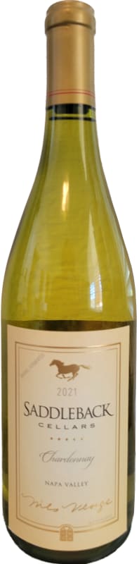 Saddleback Barrel Fermented Chardonnay 2021 Front Bottle Shot