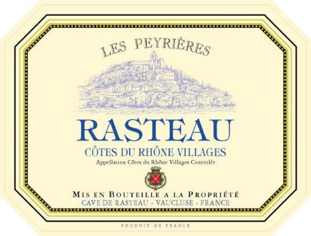 Cave de Rasteau Rasteau Les Peyrieres 2009 Front Label