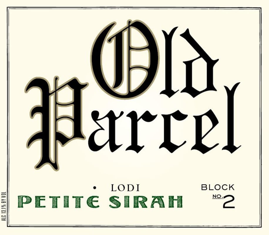 Old Parcel Block No. 2 Petite Sirah 2014 Front Label