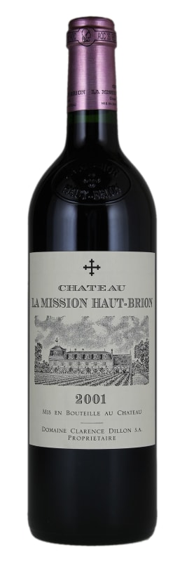 Chateau La Mission Haut-Brion 2001 Front Bottle Shot