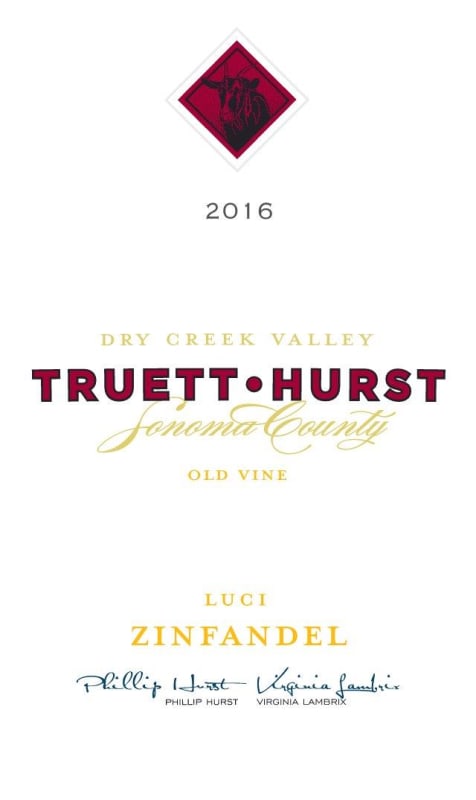 Truett Hurst Luci Zinfandel 2016 Front Label