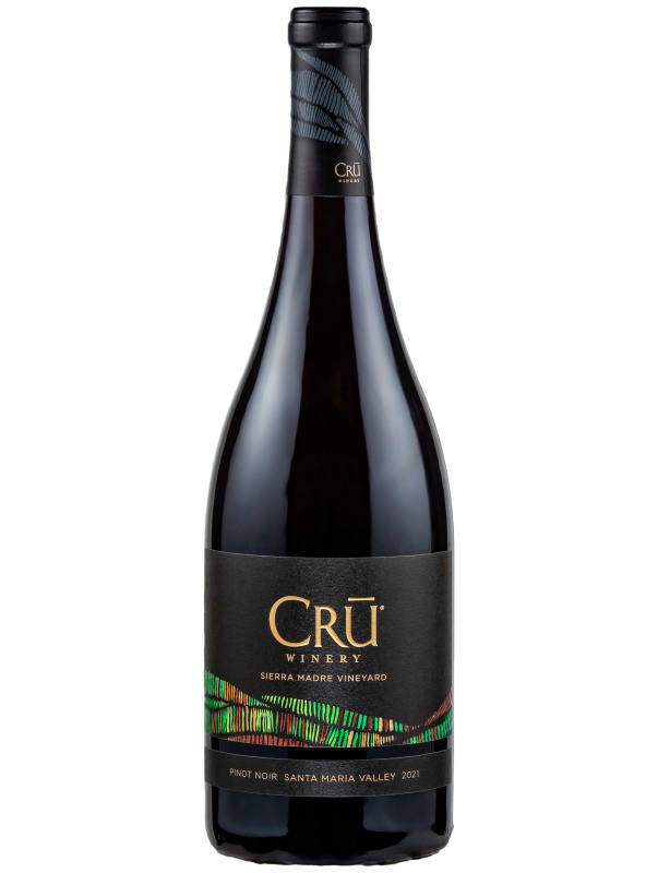 CRU Winery Sierra Madre Vineyard Chardonnay 2021 Front Bottle Shot