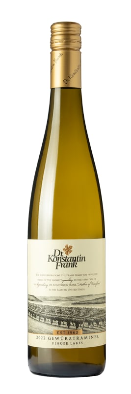 Dr. Konstantin Frank Gewurztraminer 2022 Front Bottle Shot