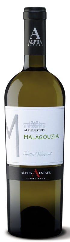 Alpha Estate Malagouzia Turtles Vineyard 2019 Front Bottle Shot