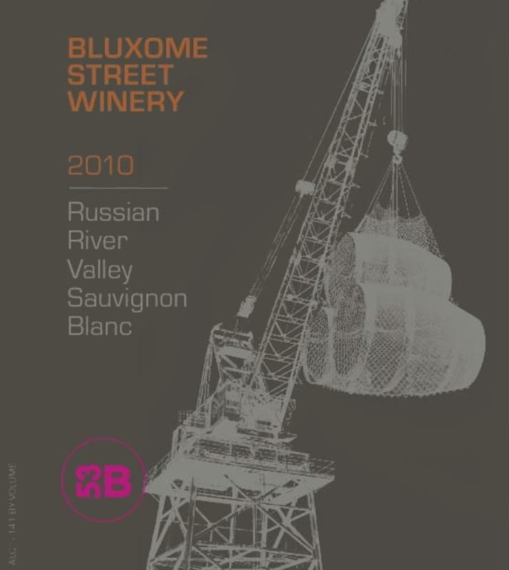 Bluxome Street Winery Sauvignon Blanc 2010 Front Label