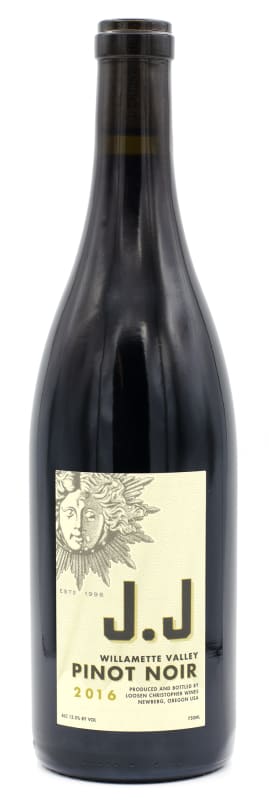J. Christopher J.J Willamette Valley Pinot Noir 2016 Front Bottle Shot