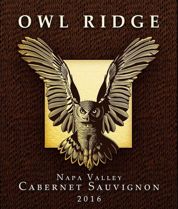 Owl Ridge Wines Napa Valley Cabernet Sauvignon 2016 Front Label