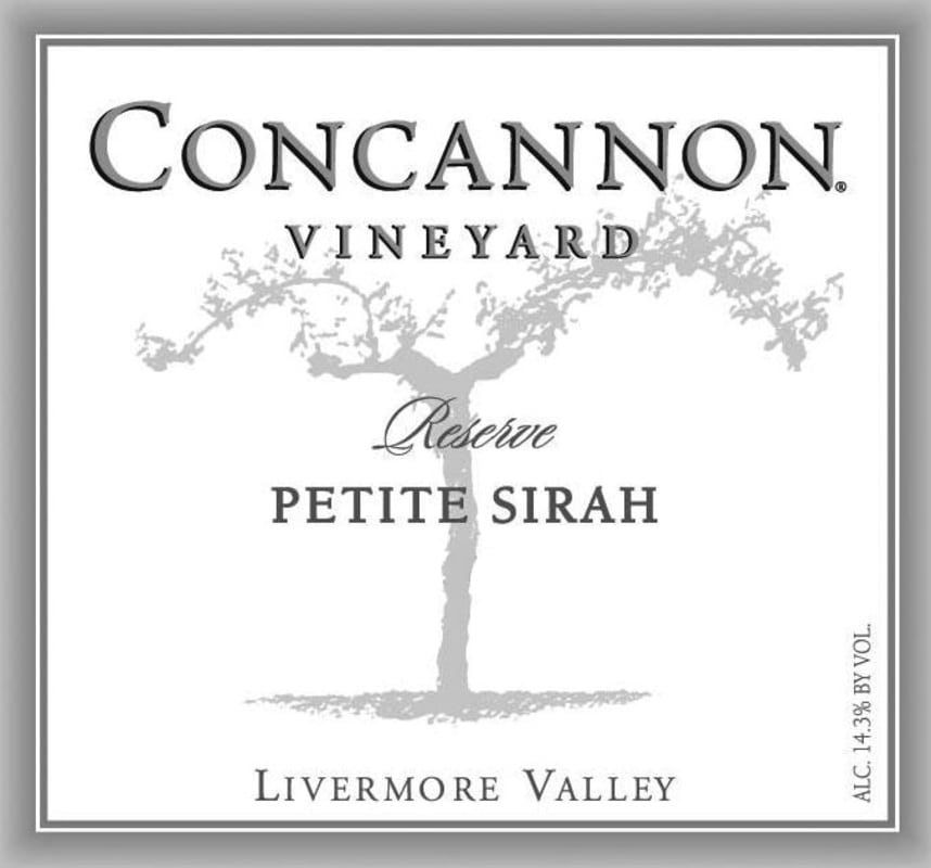 Concannon Reserve Petite Sirah 2010 Front Label