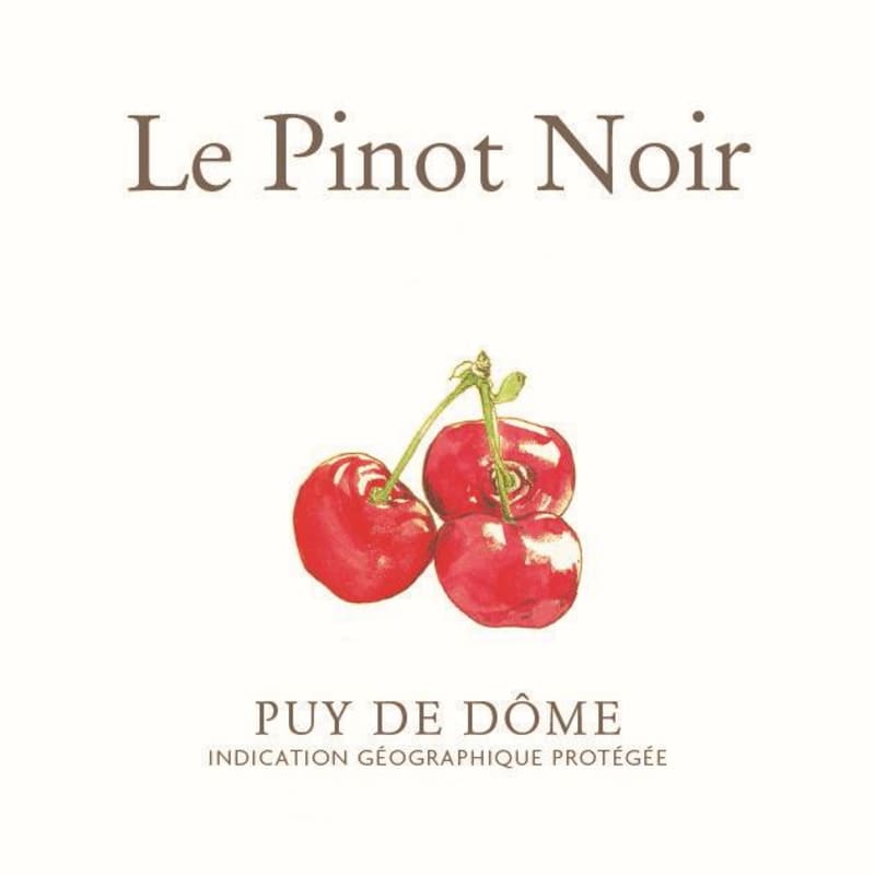 Saint Verny Puy de Dome Le Pinot Noir 2016 Front Label